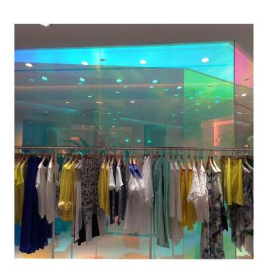 China Contemporary dichroic glass sheet offer seven color gradually coated glass dichroic glass panel for exterior wall decoration for sale