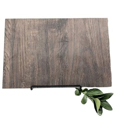 China Customized Tempered Glass With Dark Wood Grain Paint 4mm 5mm 6mm Enameled Toughened Glass for sale