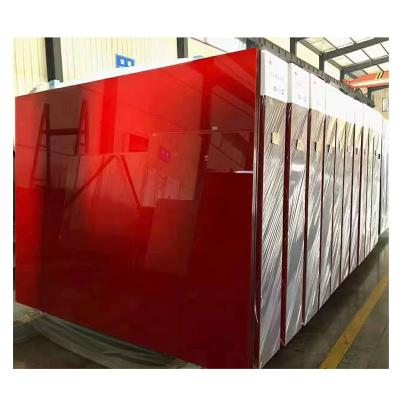 China Contemporary Lacquered Glass 3mm-12mm Decorative Color Painted Lacquered Glass For Cabinet for sale