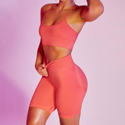 China 2022 Plus Size Breathable Training Sets Sport Wear 2 Piece Women Bra Legging Suit Yoga Gym Fitness Set Workout Sports for sale