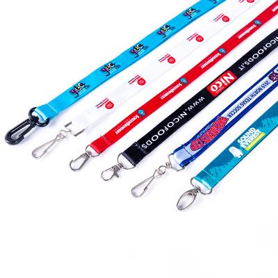 China Custom Polyester Promotional Lanyards Gift Pattern Graphics Tie Buckle Card Holder Phone Lanyard for sale