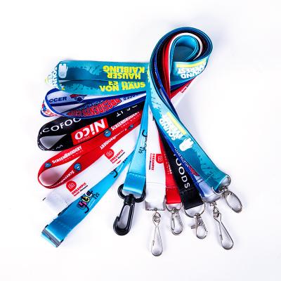 China Custom KEJEA Promotional Gift Multi Color Graphics Backing Security Polyester Multi Key Chain Neck Ties Lanyard for sale