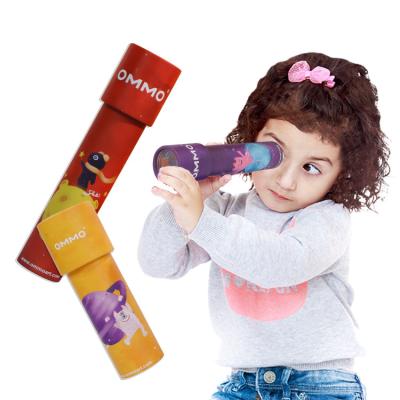 China Paper& Customized Waterproof Plastic Cylinder Craft Surface Film Paper Printing Classic Childhood Kaleidoscope Toy For Children for sale