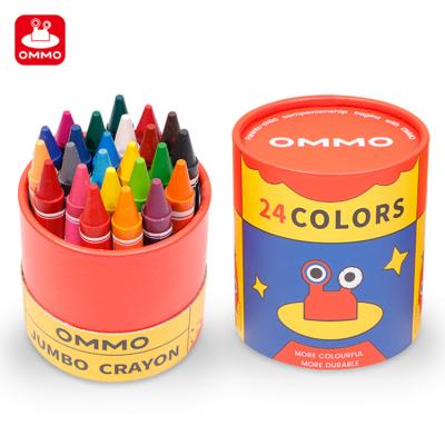 China House. Desk. School High Quality Multi-Color 24 Colors Art Supplies Office and School Supplies Wholesale Wax Pencils Set for sale