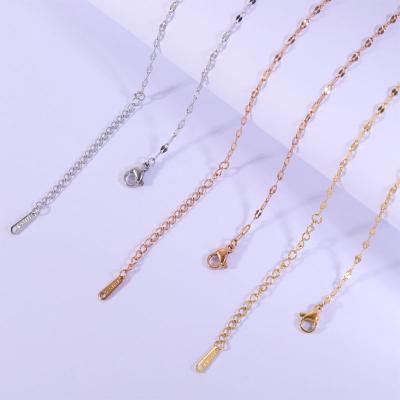 China Factory direct sale TRENDY stainless steel lip chain DIY jewelry clavicle chain for sale