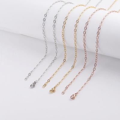 China FASHIONABLE Factory Wholesale Custom Stainless Steel Necklace DIY Cross Chain Chain for sale