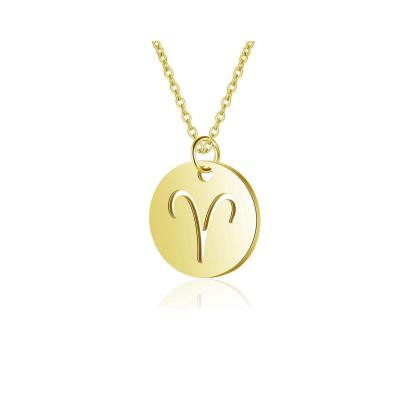 China Factory Price TRENDY Stainless Steel Necklace For Women Stainless Steel Necklaces Tasty Horoscope Necklace for sale