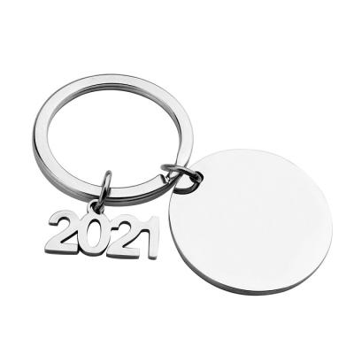 China Fashionable Custom Stainless Steel Key Chain Inspirational Gift Engraved Rectangle Key Chain for sale