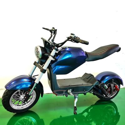 China STROLLWHEEL M1P E Chopper Electric Scooter Citycoco Unisex EU Warehouse 2000W 30AH Battery For Adults for sale