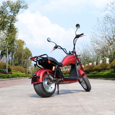 China Holland warehouse 2 wheel citycoco chopper motorcycle unisex fat tire 1500w 2000w electric scooter door to door boat for sale