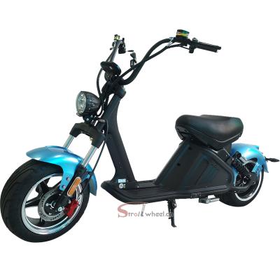 China Dual 20AH lithium battery fat tire unisex electric bike citycoco high speed scooters 1500W electric motorcycle for adults for sale