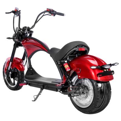 China Unisex Warehouse Chopper Fat Tire Bikes Fast Boarding Electric Motorcycle E Scooter 2000W 50kmh 60v Off Road Citycoco for sale