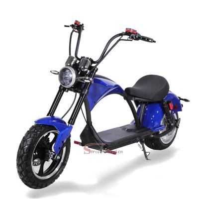 China EU warehouse unisex citycoco EEC COC big electric scooter 3000w 60v double seat electric motorcycle for sale