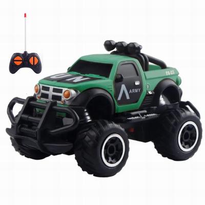 China Military Remote Control Vehicle 4CH Off Road Radio Control 2WD Truck Model High Quality 1:43 Auto Return Crawler Mini RC Car For Kids Toys for sale