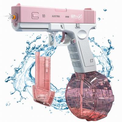 China Electronic Toy New Water Gun Electric Glock Gun Shooting Toy For Kids Children Boys Girls Adults Beach Toy Full Automatic Summer Water for sale