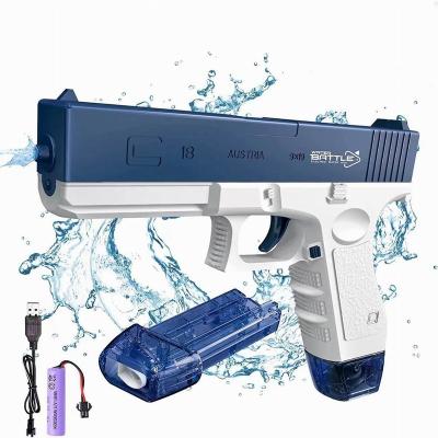 China Adult Electric Automatic Continuous Water Gun Launch Toy Boys and Girls Toy Playing With Water In Summer Electronic Spring Toy High Pressure Guns for sale