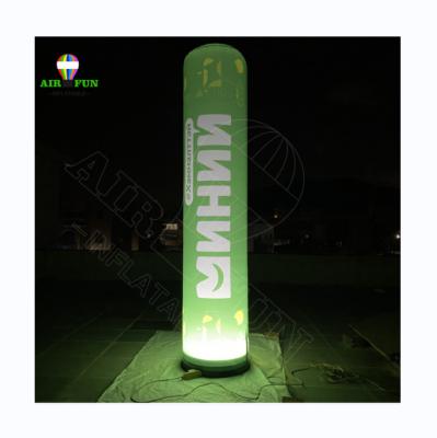 China Advertising/event/promotion/decoration led lighting pillars inflatable outdoor events column balloon advertising inflatable tube column for sale