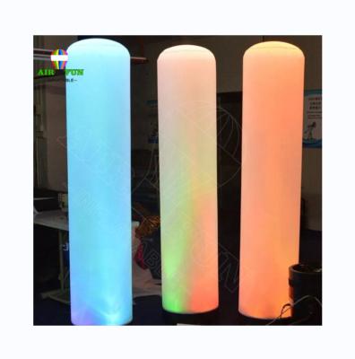 China Advertising / Event / Promotion / Decoration Customized Advertising Led Light Inflatable Pillar , Inflatable Column For Decoration for sale