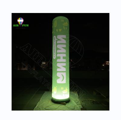 China Advertising/Event/Promotion/Decoration Large Pillar Airfun 2.5M Led Advertising Inflatable Column For Event Products Promotion for sale