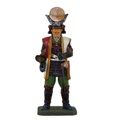 China Collectible Hand Painted Collectible Series of Toy Craft Mental Japanese Samurai Toy Action Figure for sale