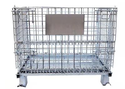 China Workshop Shelf Of Belt Wheel Metal Cages And Pallets Folding for sale