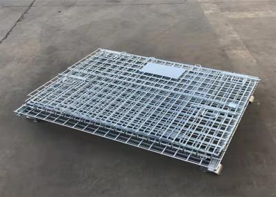 China Folding Frame Storage Q235 Metal Pallet Cage For Security for sale