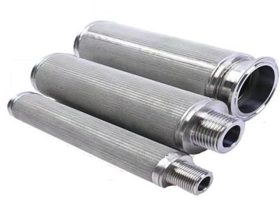 China 304 Stainless Steel Filter Element Perforated Gas Liquid Separation Barrel for sale