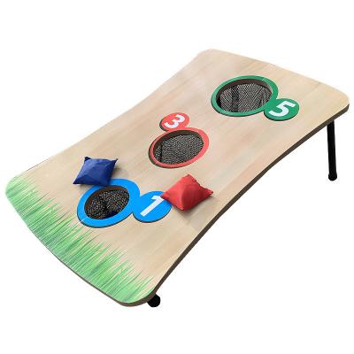 China Table Game Special Design Portable Wooden Throwing Game Set 3 Hole Sandbag Throwing Game For Kids Adults for sale