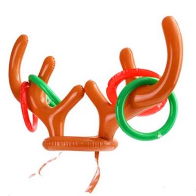 China Ring toss game Inflatable Antlers Christmas Celebration Ring Event Props Inflatable Antler Ring For Kids And Adults for sale