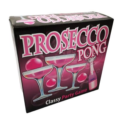 China Adult Game Prosecco Drinking Includes Glasses And Ping Pong Balls Games For Bachelor Party Girls Night Out for sale