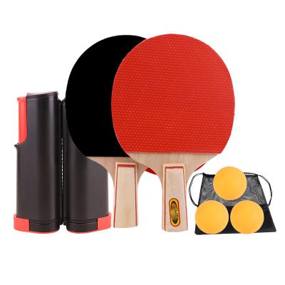 China Game Ping Pong Set Portable Retractable Ping Pong With 3 Ball Table Ping Pong Set for sale