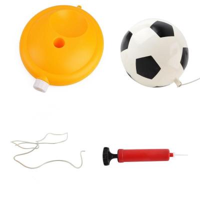 China Indoor Sports Kids Outdoor Play Football Toy Set Plastic Football Trainer Set For Kids for sale