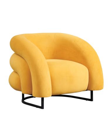 China Modular Modern Single Chair Sofa Single Ladies Sofa Yellow Single Sofa for sale