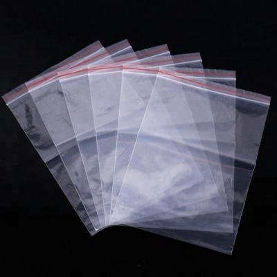 China D2W Recyclable Biodegradable Reusable Food Storage Bags Heat Seal LDPE Clear Plastic Biscuit Ziplock Bags for sale