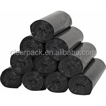 China Black or White Liners HDPE Disposable Plastic LDPE Garbage Bag for sale