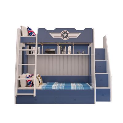 China Modern Cheap Solid Wood Single Multifunctional Storage Bed For Kids Furniture Bunk Bed for sale