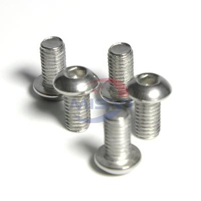 China Round Wholesale SS304 SS316 ISO7380 M6 M8 M10 Mushroom Button Head Hex Socket Screw for sale