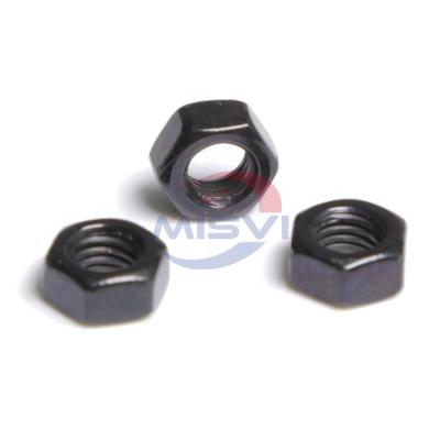 China Heavy Industry Stainless Steel 304 Black Oxide M3 M4 M5 DIN934 Hexagon Nuts for sale