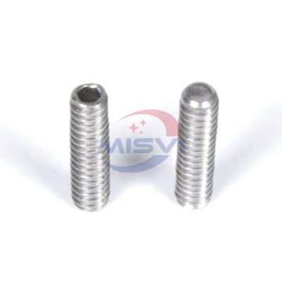 China Cup Point High Quality Stainless Steel 304 316 DIN916 Cup Point Hex Socket Grub Screws for sale