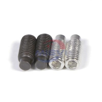 China Cylindrical Wholesale Stainless Steel A2 A4 Good Quality Hex Socket Cylindrical Point Grub Screw for sale