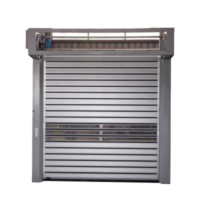 China 2021 Modern Chinese Everbesten Grill Garage Shutter Automatic Fast Rolling High Speed ​​Hard Panel Door for sale