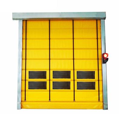 China High Cycle Using Factory Application Quick Roll Up Flexible Shutter High Speed ​​PVC Stacking Doors for sale