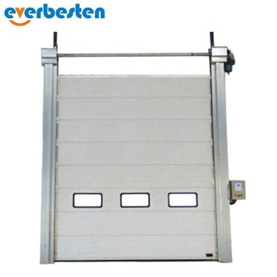 China 2021 Cheap Aluminum Glass Garage Door Shanghai Everbesten Industrial Design New Price For Sale for sale