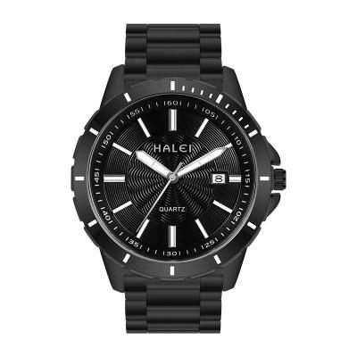 China Unique Design HALEI Water Resistant Brand Waterproof Men Fashion Stainless Steel Quartz Premium Watches for sale