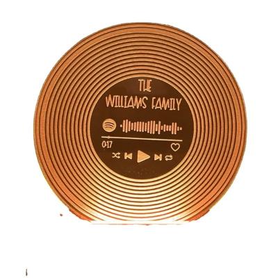 China 2022 High Quality Retro Disc Acrylic Wooden Night Light Decoration Led Night Lights for sale