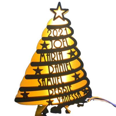 China Christmas Wholesale Price Europe Christmas Tree Night Light Portable Reading Light for sale