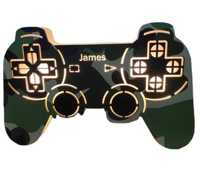 China Love maple wooden night light gamepad making home kid led night light for sale