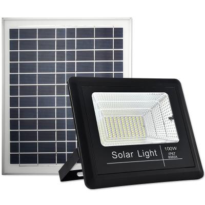 China CE 100 Watt Solar Powered Flood Lights Solar Motion Flood Light for sale