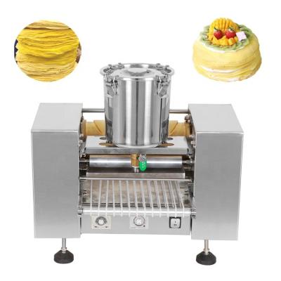 China Easy to Clean and Use 2022 Mini Mille Crepe Cake Machine Automatic Commercial Mille Layer Cake Pancake Skin Panel Pancakes Making Machine for sale