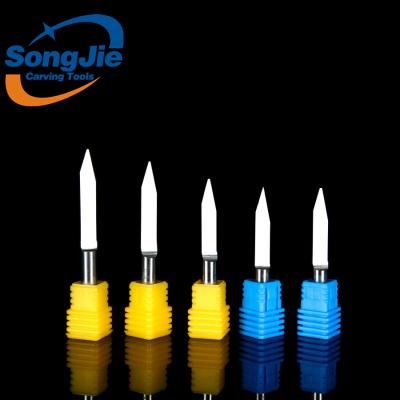 China Flat Bottom Carbide Engraving Bit Router Bit Engraving Tool For Metal Cutting for sale